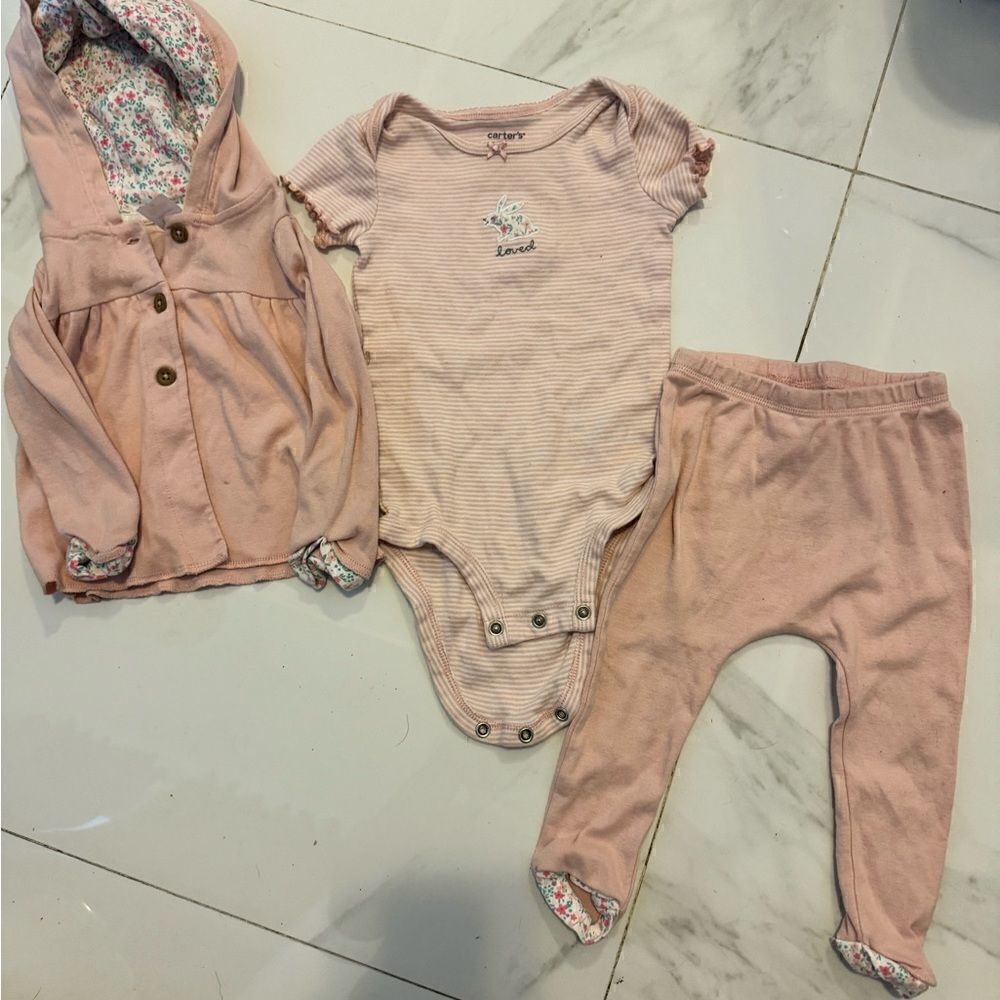 [carters] matching pink leggings & sweatshirt #10